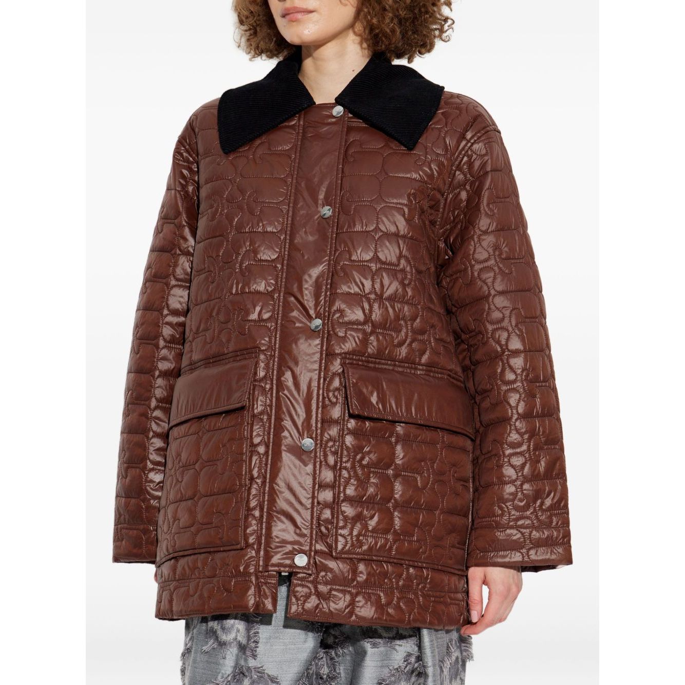 GANNI Jackets Brown Jackets