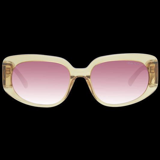 GANT MOD. GA8095 5357F lady sunglasses with pink gradient lenses and beige frame, front view