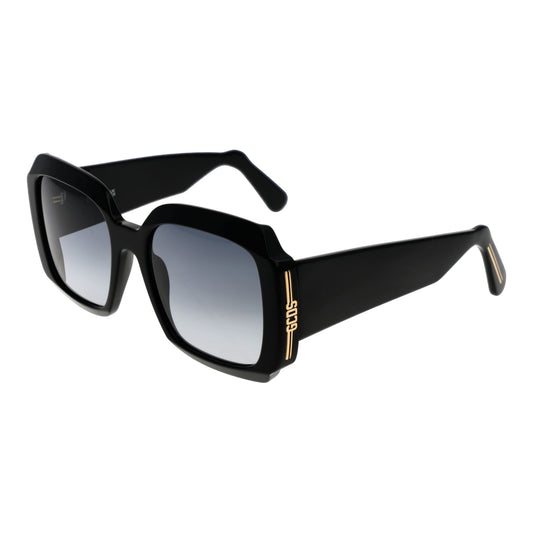 Unisex sunglasses GCDS MOD. GD0015 5701B with black frames and gradient lenses, stylish eyewear for fashion enthusiasts.