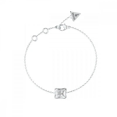GUESS JEWELS JEWELRY Mod. JUBB05171JWRHS - elegant silver bracelet with charm