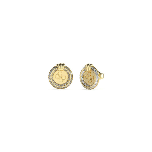GUESS JEWELS JEWELRY Mod. JUBE04058JWYGT-U elegant gold earrings with crystal embellishments