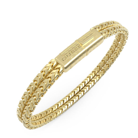 Alt Tag: GUESS JEWELS JEWELRY Mod. JUMB05030JWYGS gold bracelet