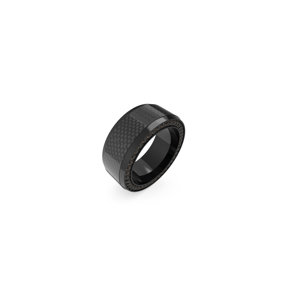 GUESS JEWELS JEWELRY Mod. JUMR04041JWBK64 black ring