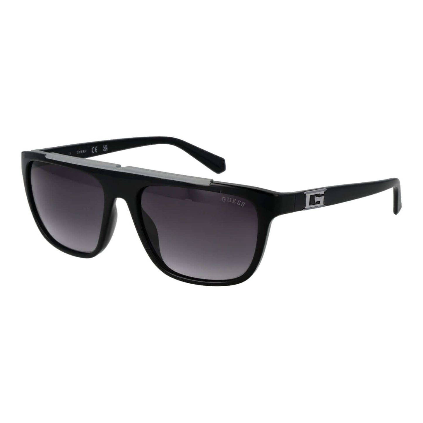 GUESS MOD. GU00122 5701B black sunglasses for gents, stylish eyewear for men.
