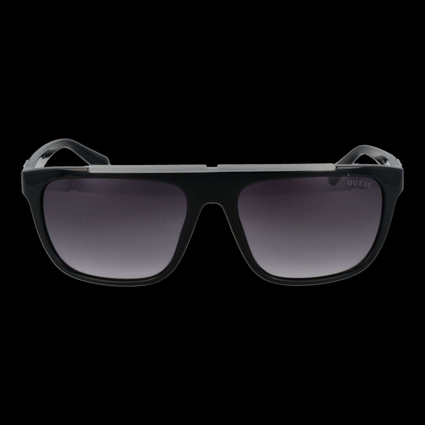 GUESS MOD. GU00122 5701B men's sunglasses with black frame and gradient lenses, stylish eyewear for men.