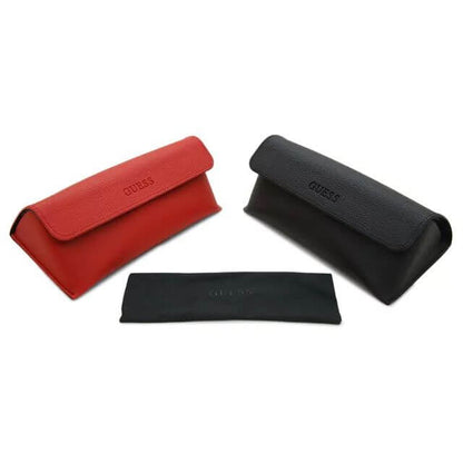 GUESS MOD. GU00122 5701B leather cases in red and black colors for gent, perfect for stylish accessories organization.