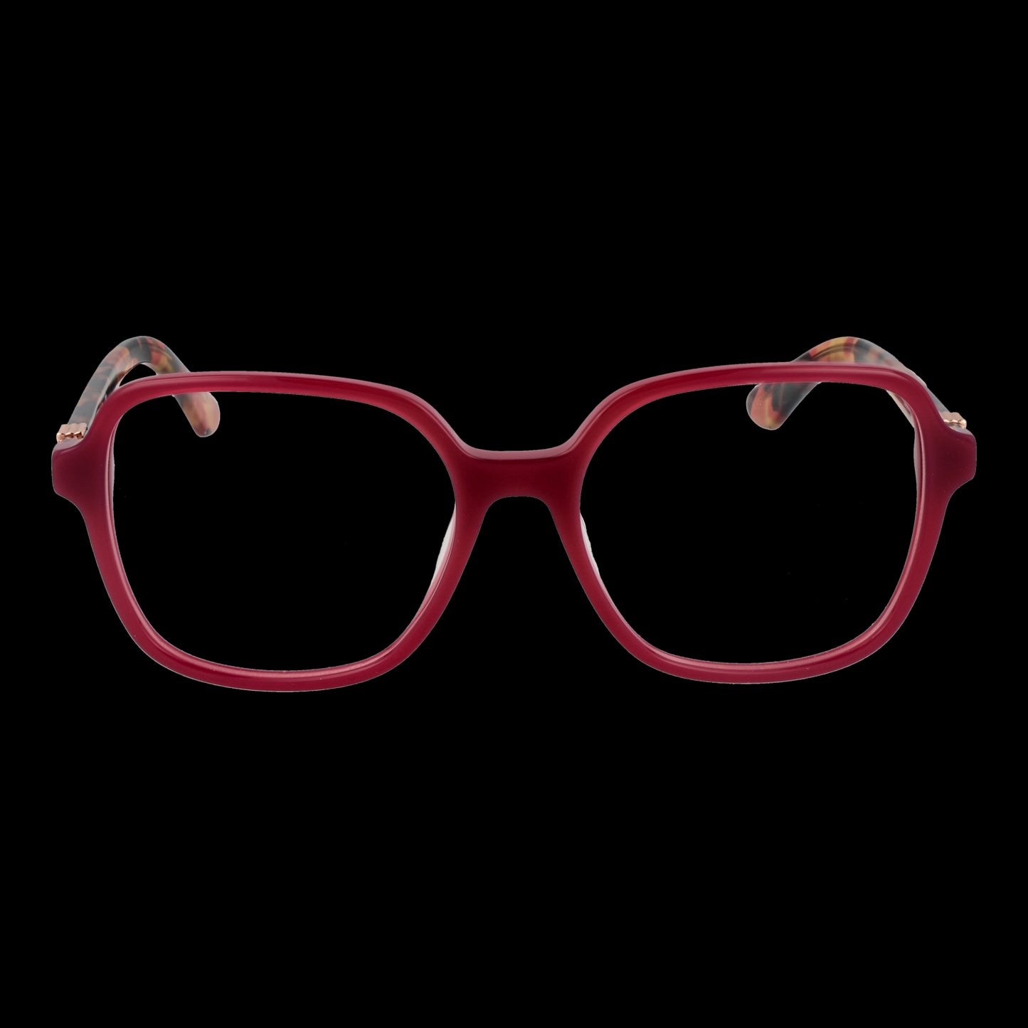 Stylish women's eyeglasses - GUESS MOD. GU2938 53069 - in a bold red frame, designed for ladies who value fashion and sophistication.