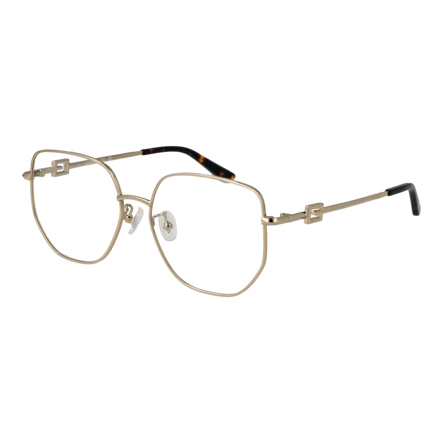 Elegant glasses for ladies, GUESS MOD. GU2989-D 55032 with gold frames, showcasing sophisticated fashion eyewear design.