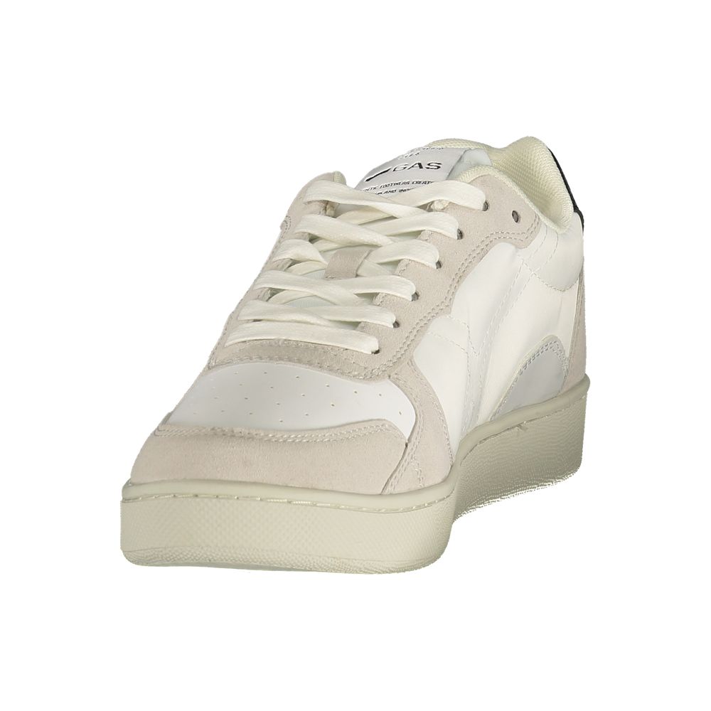 Gas Bianco Polyester Men Sneaker 1728,67403481248,Athletic - Sneakers - Shoes,EU40/US7,EU41/US8,EU42/US9,EU43/US10,EU44/US11,EU45/US12,EU46,Gas,Men,New with tags,Shoes,Sneakers - Shoes,White