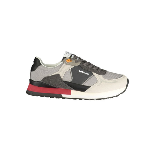 Gas Grey Polyurethane Men Sneaker 1728,67403481248,Athletic - Sneakers - Shoes,EU40/US7,EU41/US8,EU42/US9,EU43/US10,EU44/US11,EU45/US12,EU46,Gas,Gray,Men,New with tags,Shoes,Sneakers - Shoes