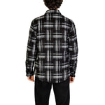Back view of Gianni Lupo Black Polyester Jackets & Coat for men, Fall/Winter collection.