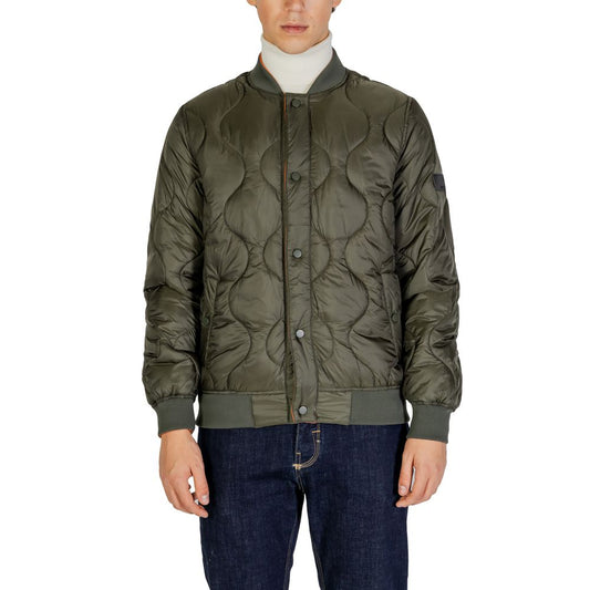 Gianni Lupo Green Polyamide Jackets & Coat for Men - Fall Winter Collection