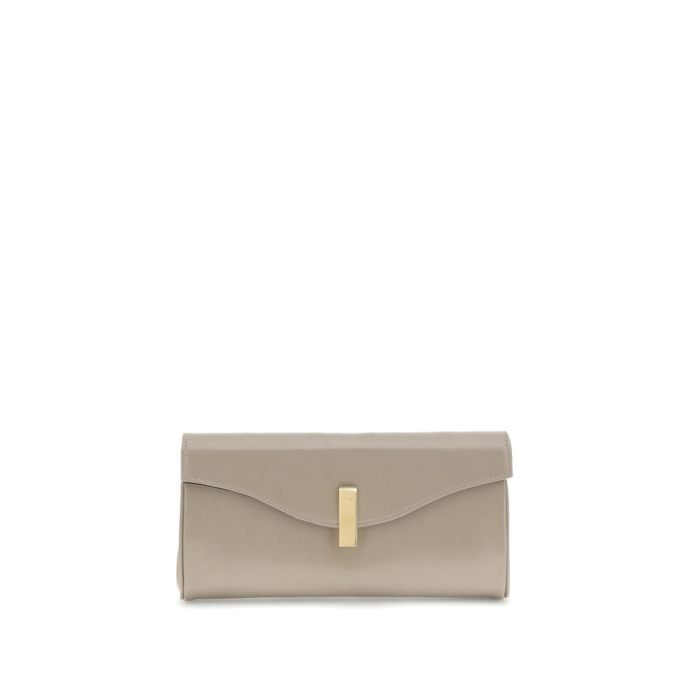 Giuseppe Zanotti Beige Leather Clutch Bag