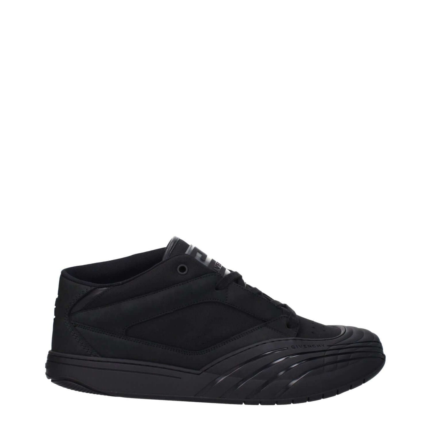 Givenchy Black Fabric Low Top Sneakers with logos and rubber sole, round toe, lace-up closure, and low flat heel. MPN: BH009KH1QA001.