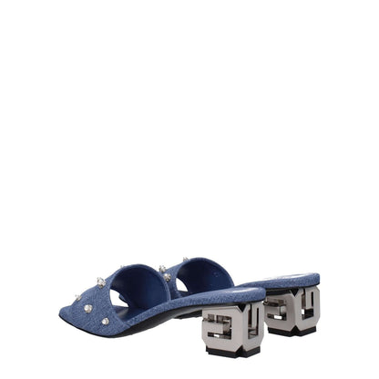 Givenchy Blue Fabric Sandals