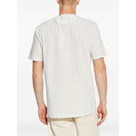Back view of Golden Goose T-shirts and Polos White in cotton with graphic print and metallic star embellishments.