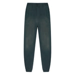 Golden Goose Trousers Black with blue waistband, two side pockets, rear patch pocket, embroidered logo, cotton sweatpants.