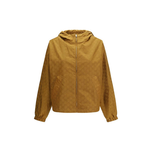 Gucci Beige Nylon Shell Jacket 1728,72470364320,Beige,Clothing,Gucci,IT38 | S,IT40 | M,IT42 | L,Jackets & Coats - Clothing,New with tags,Shell Jackets - Jackets & Coats - Clothing,Women