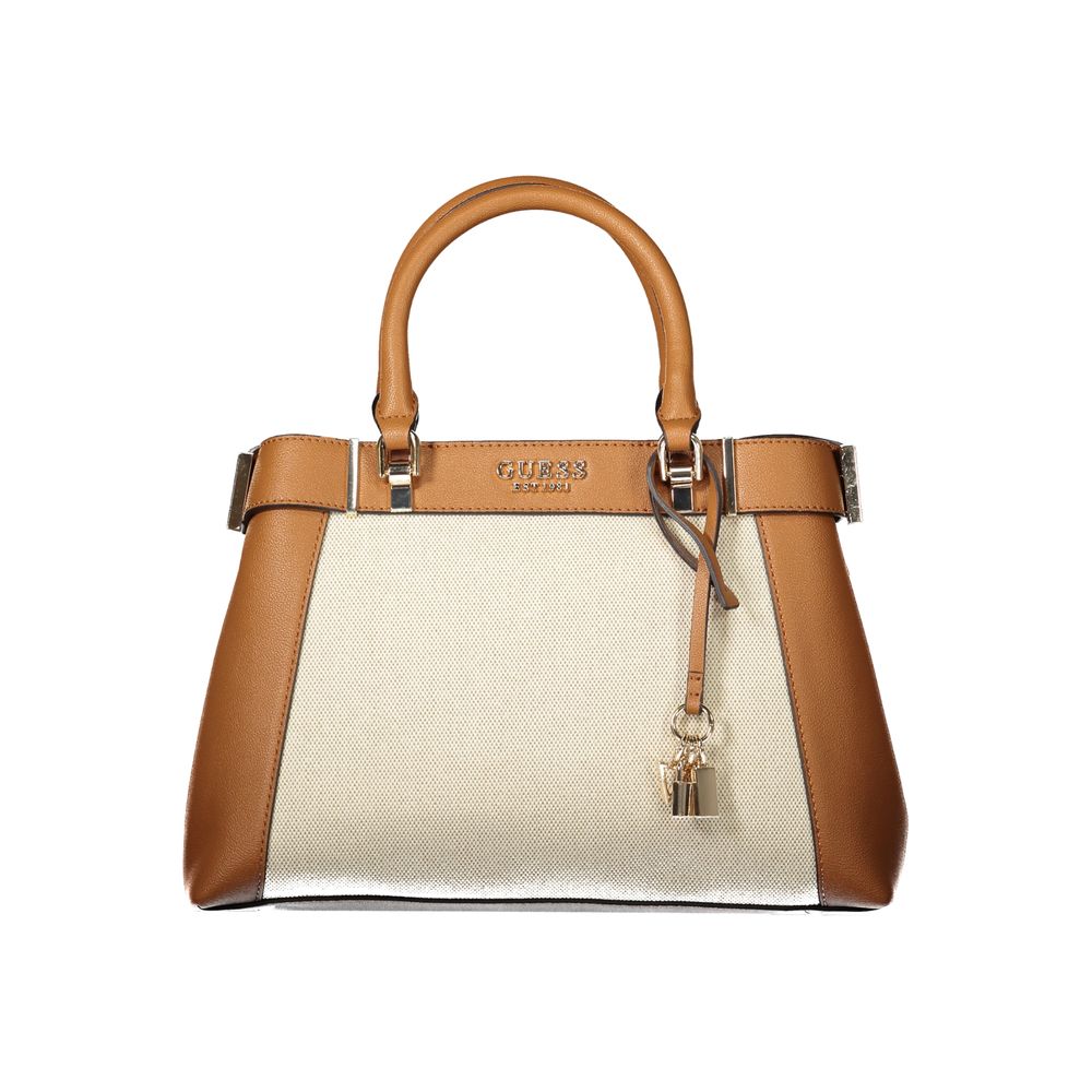 Guess Jeans Brown Cotton Women Handbag with elegant design and multiple compartments for versatile usage.
