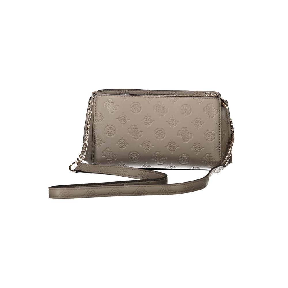Guess Jeans Marrone Poliuretano Female Shoulder Bag