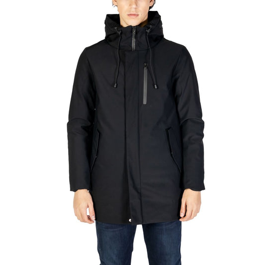 Hydra Clothing Black Nylon Jackets & Coat for men, Fall/Winter collection, made of 78% nylon and 22% polyester.