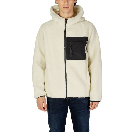Hydra Clothing Cream Polyester Jackets & Coat for Men, Fall/Winter Collection, 100% Polyester, stylish and warm outerwear