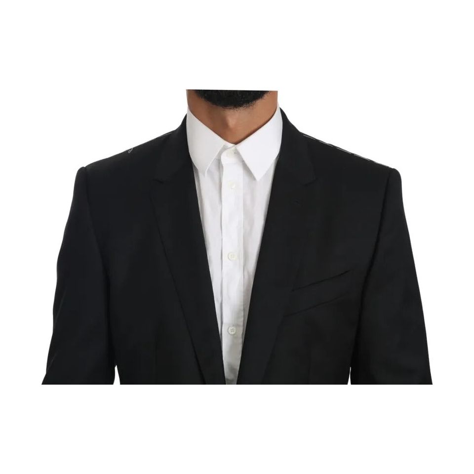 Dolce & Gabbana Black Slim Jacket Coat MARTINI Blazer black-slim-jacket-coat-martini-blazer