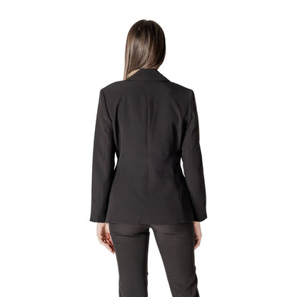 ICHI Black Polyester Blazer