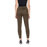 ICHI Green Polyester Skinny Pant