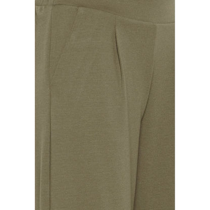 ICHI Green Recycled Polyester Pant