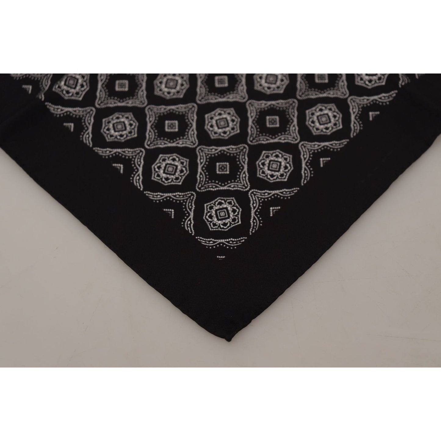 Elegant Geometric Silk Square Scarf Dolce & Gabbana