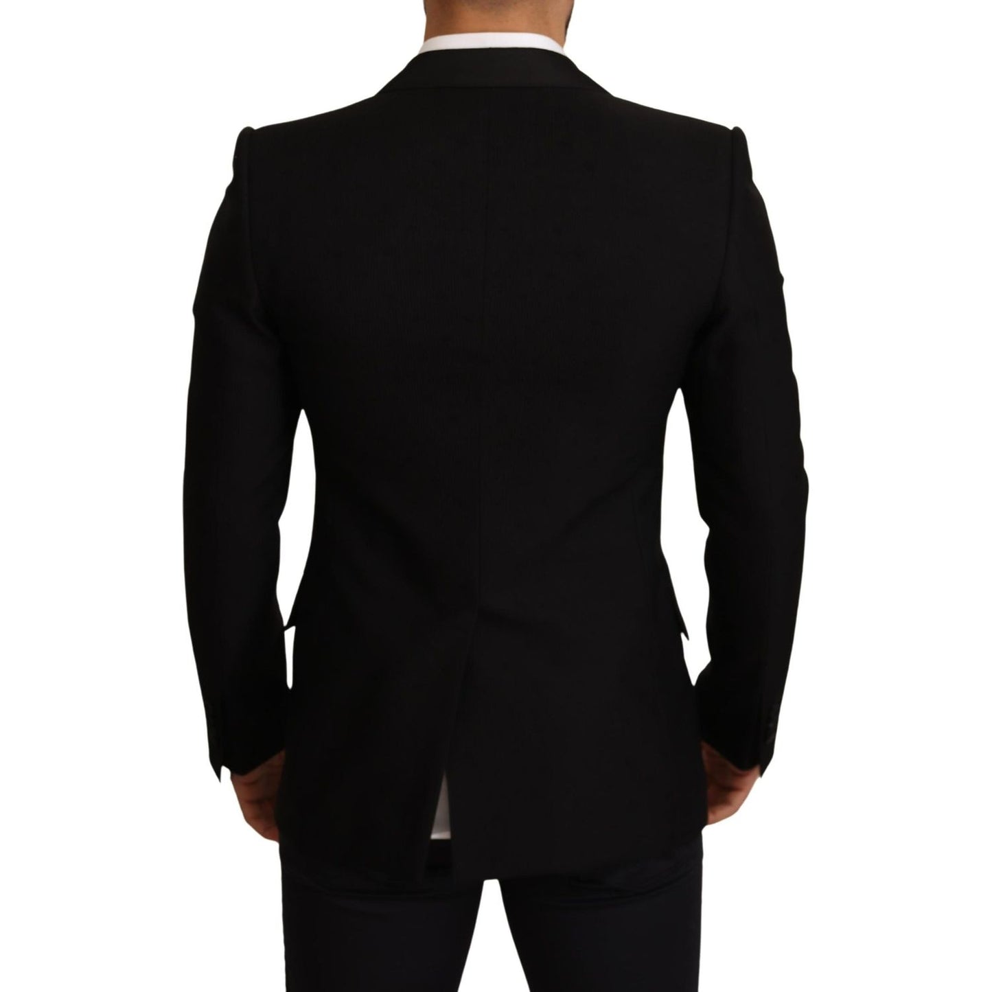 Dolce & Gabbana Elegant Slim Fit Black Blazer Jacket elegant-slim-fit-black-blazer-jacket