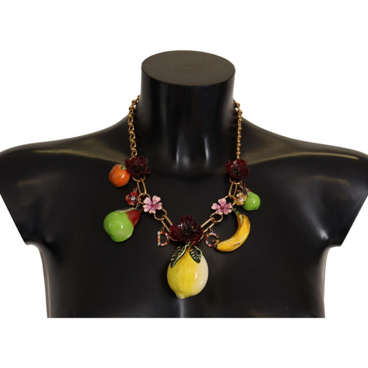 WOMAN NECKLACE Chic Gold Statement Sicily Fruit Necklace Dolce & Gabbana