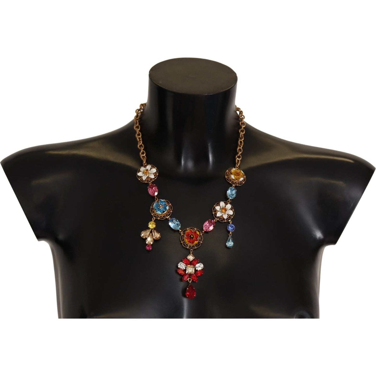 WOMAN NECKLACE Elegant Floral Statement Necklace Dolce & Gabbana