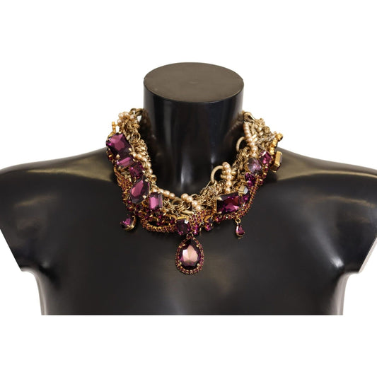 WOMAN NECKLACE Sicilian Sparkle Gold-Tone Statement Necklace Dolce & Gabbana