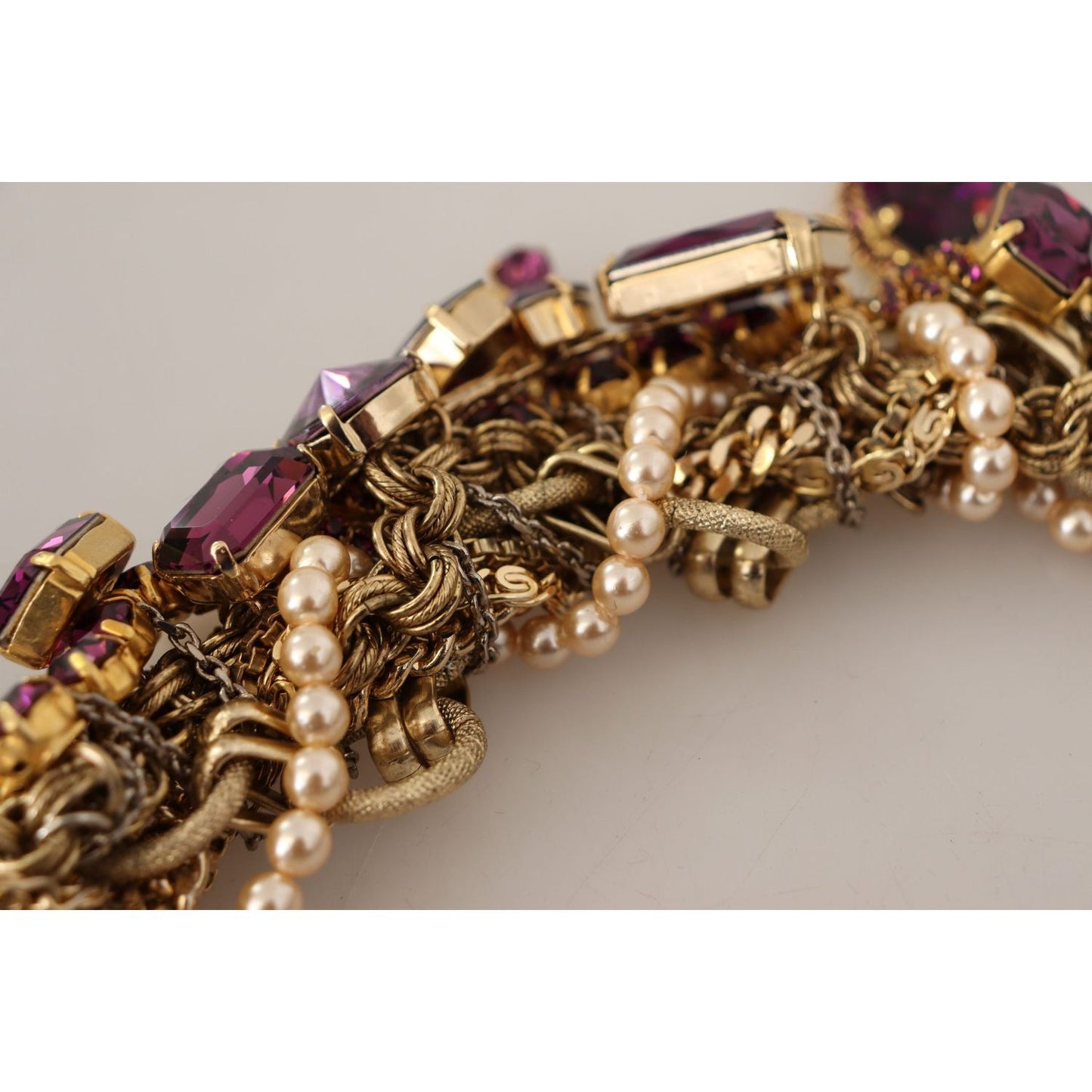 WOMAN NECKLACE Sicilian Sparkle Gold-Tone Statement Necklace Dolce & Gabbana
