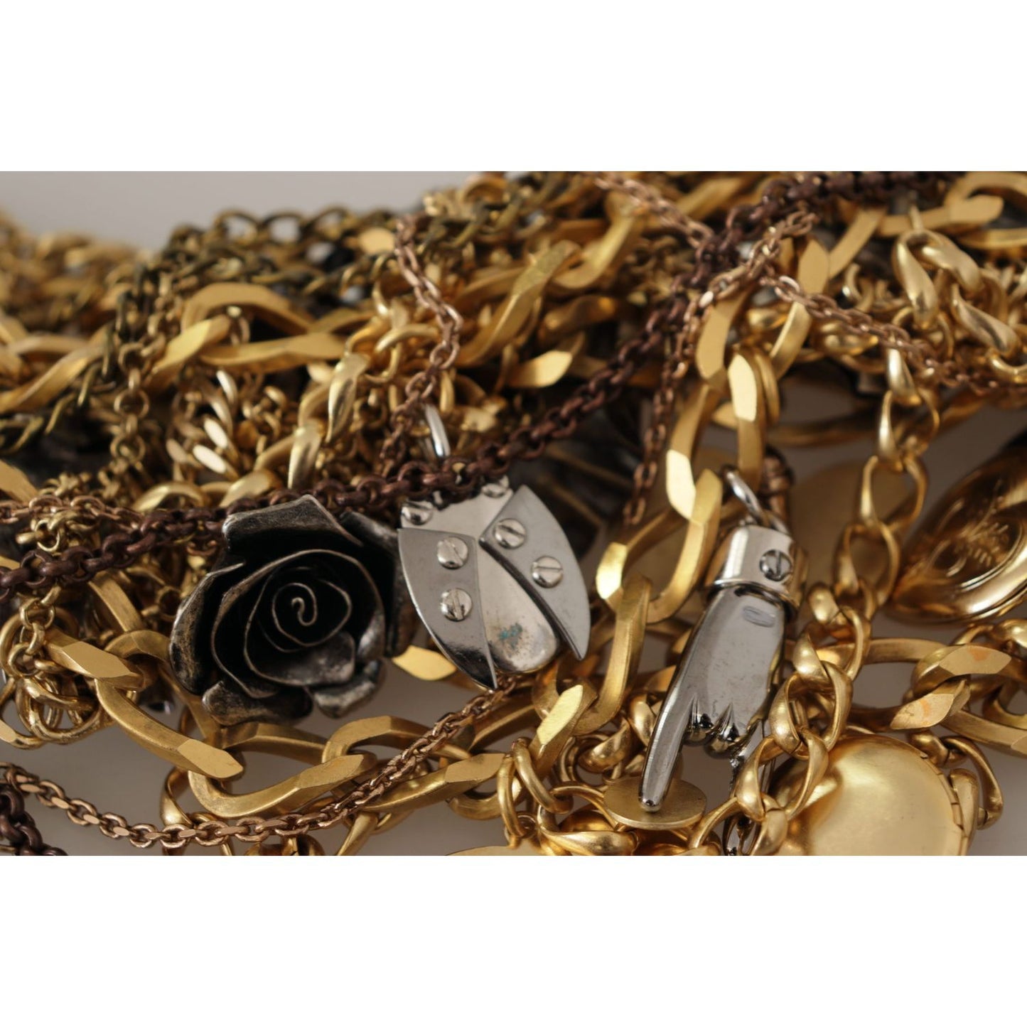 WOMAN NECKLACE Sicilian Glamour Gold Statement Necklace Dolce & Gabbana