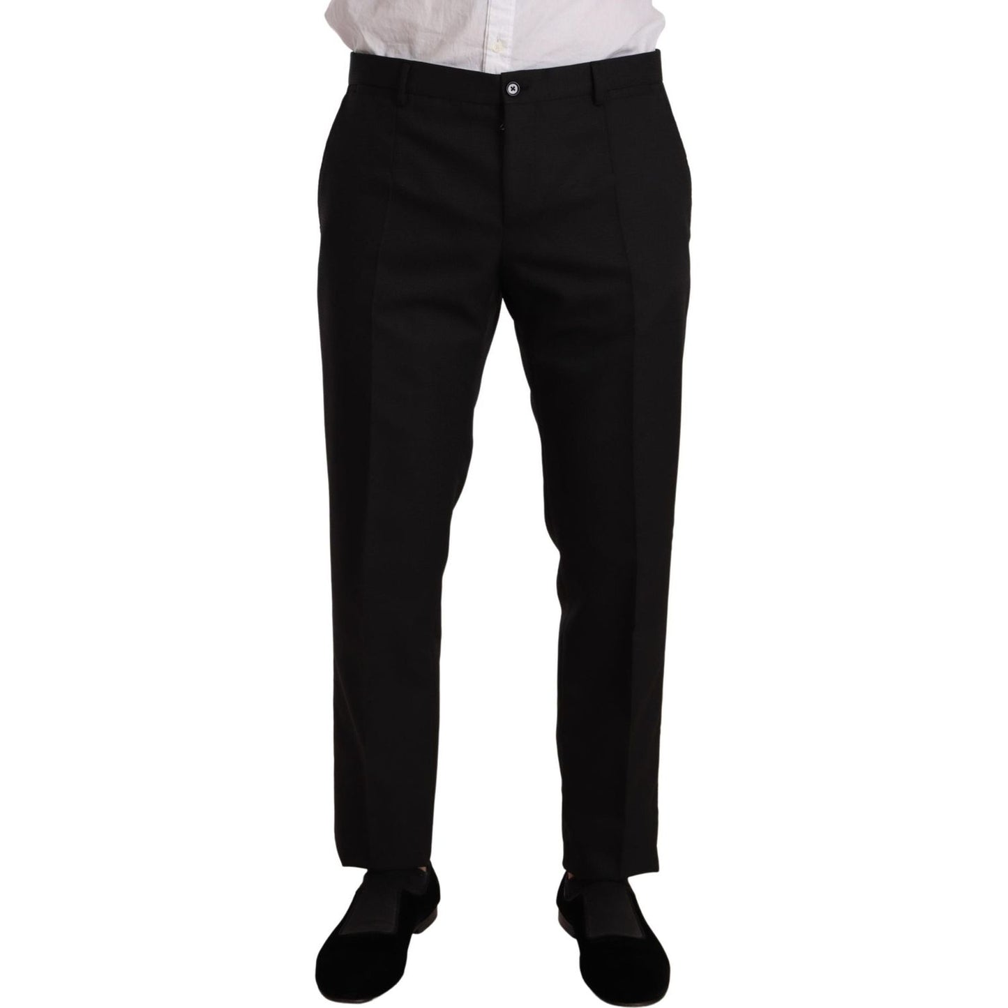 Dolce & Gabbana Elegant Martini Slim Fit Two-Piece Suit Suit black-fantasy-slim-fit-wool-martini-suit