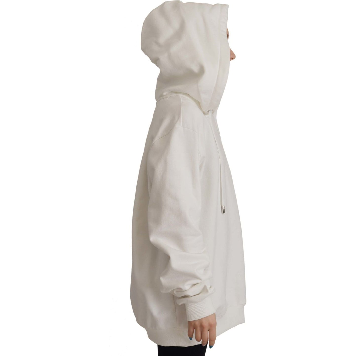 Dolce & GabbanaChic White Hooded Pullover SweaterMcRichard Designer Brands£459.00