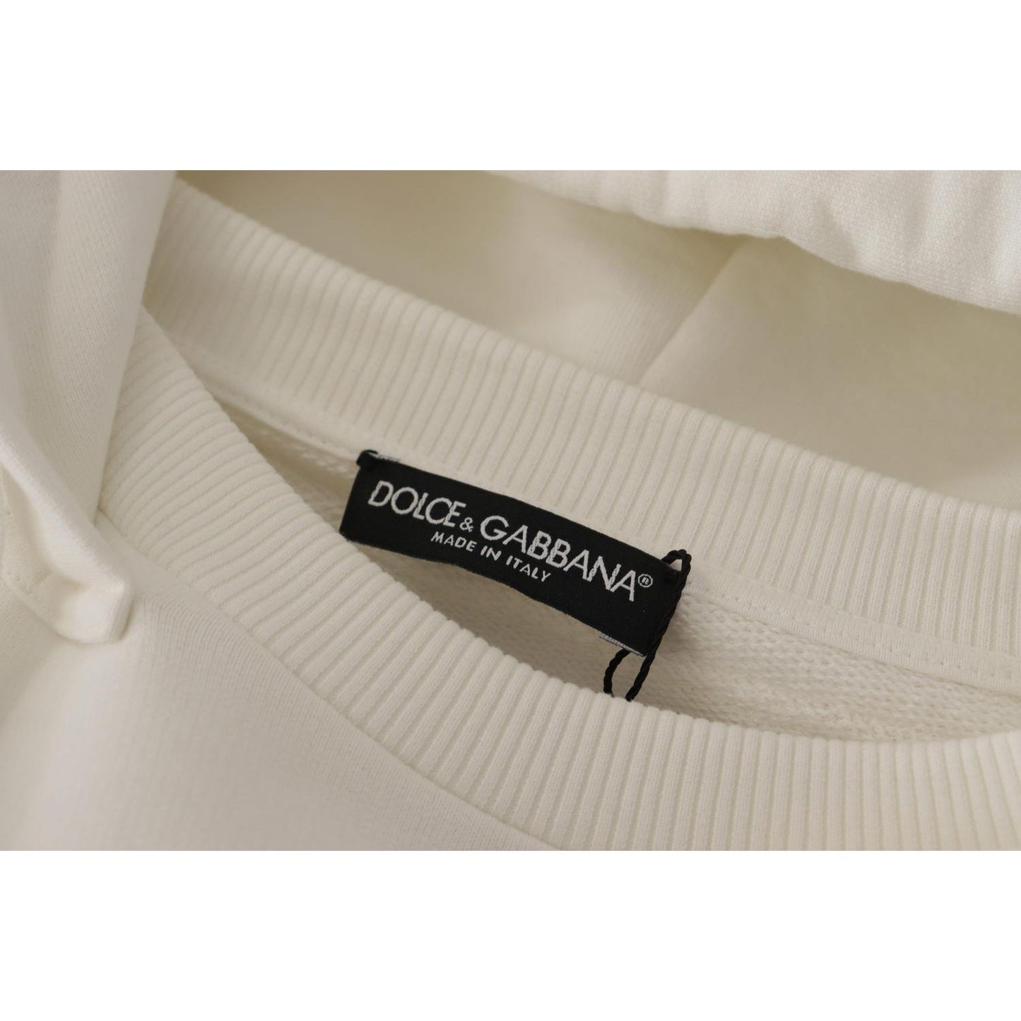 Dolce & GabbanaChic White Hooded Pullover SweaterMcRichard Designer Brands£459.00