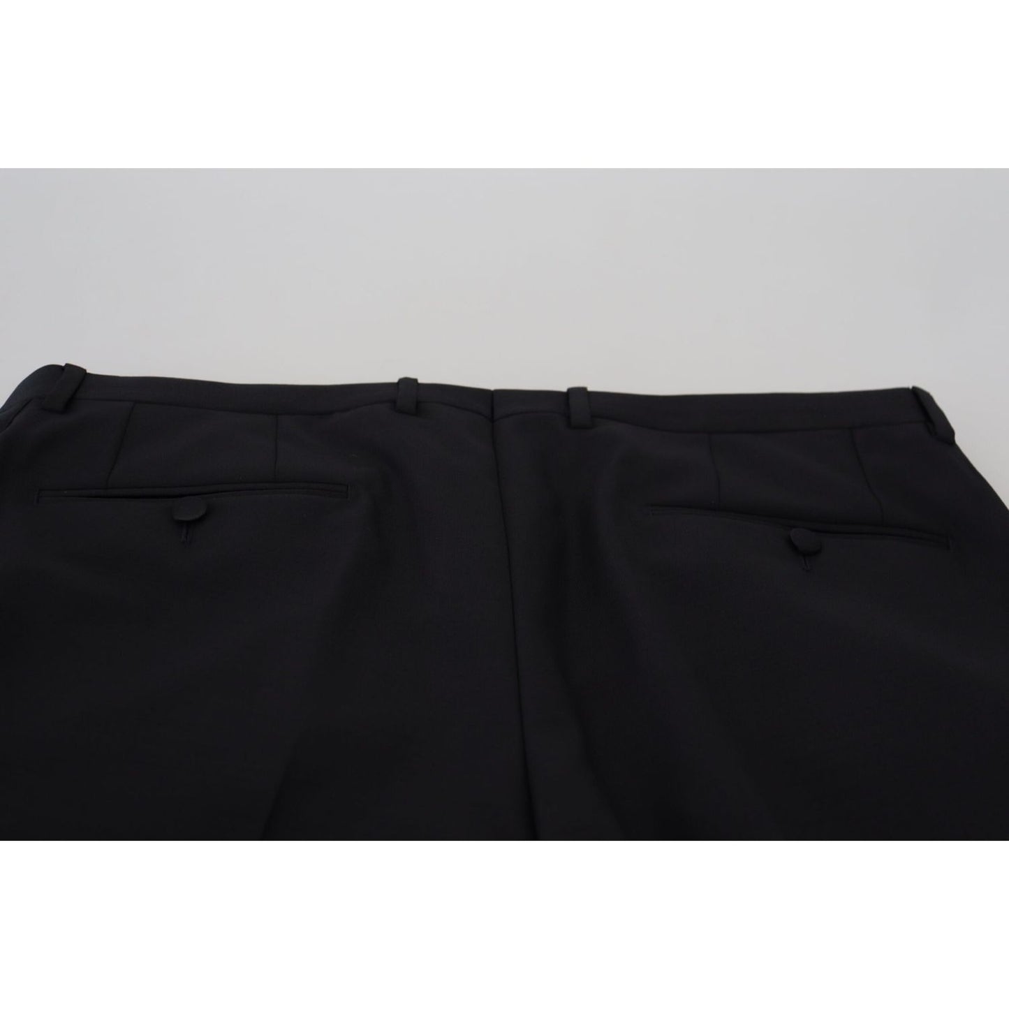 Dolce & Gabbana Elegant Black Dress Pants from Virgin Wool Blend black-wool-chino-dress-formal-pants