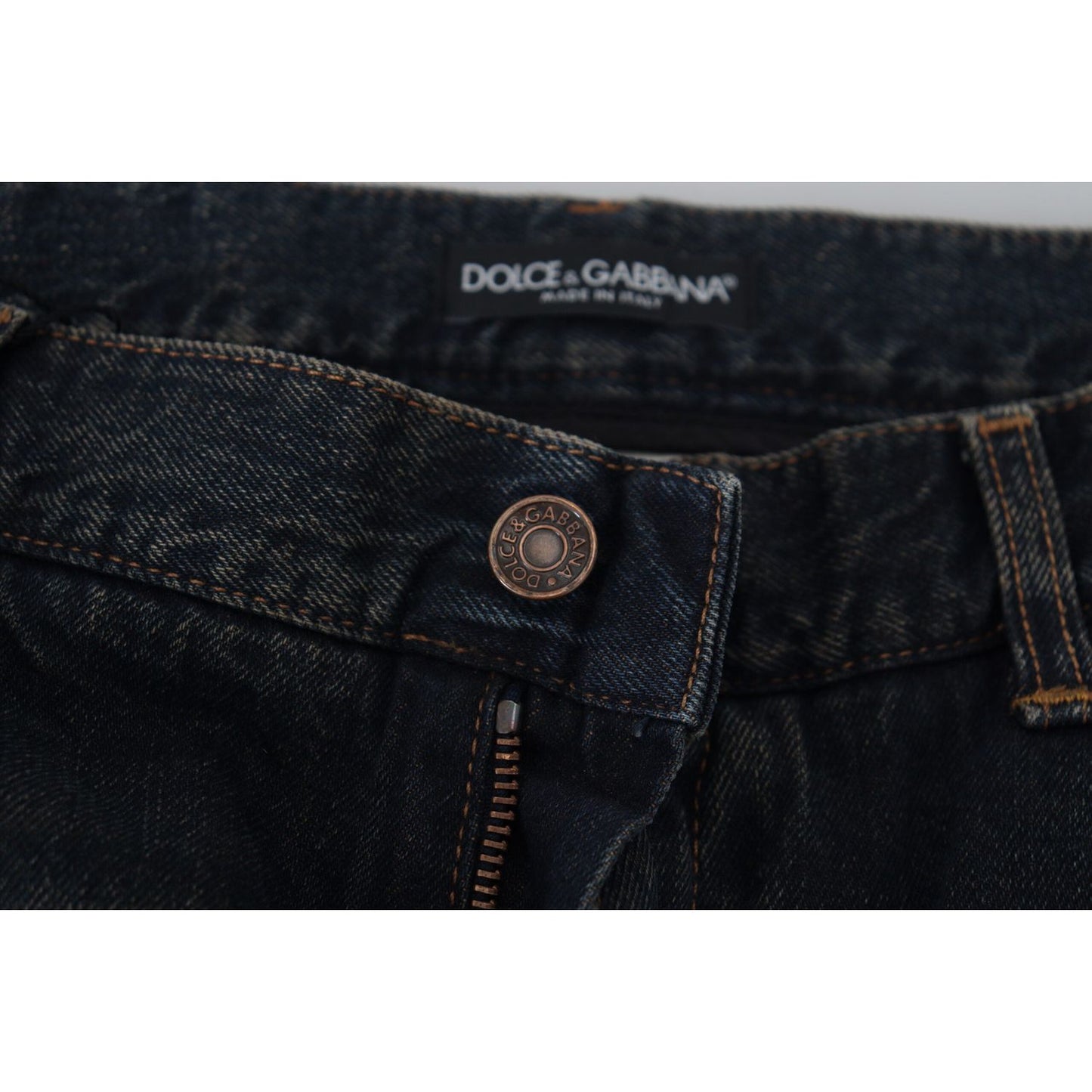 Dolce & Gabbana Exquisite Italian Skinny Denim Jeans blue-cotton-skinny-denim-jeans