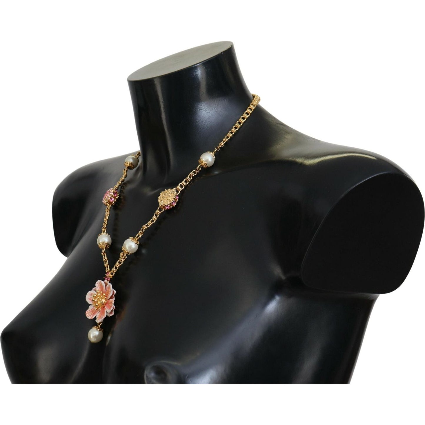 Elegant Floral Statement Charm Necklace