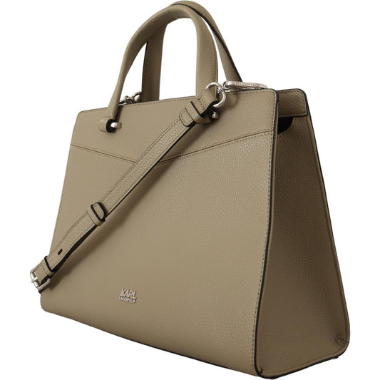 Karl Lagerfeld | Sage Green Leather Tote Bag| McRichard Designer Brands   