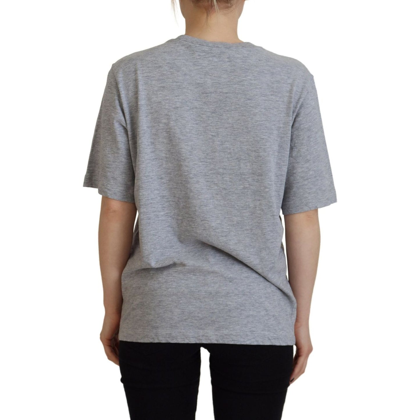 Dsquared² Gray Logo Cotton Crewneck Short Sleeve Tee T-shirt gray-logo-cotton-crewneck-short-sleeve-tee-t-shirt-2