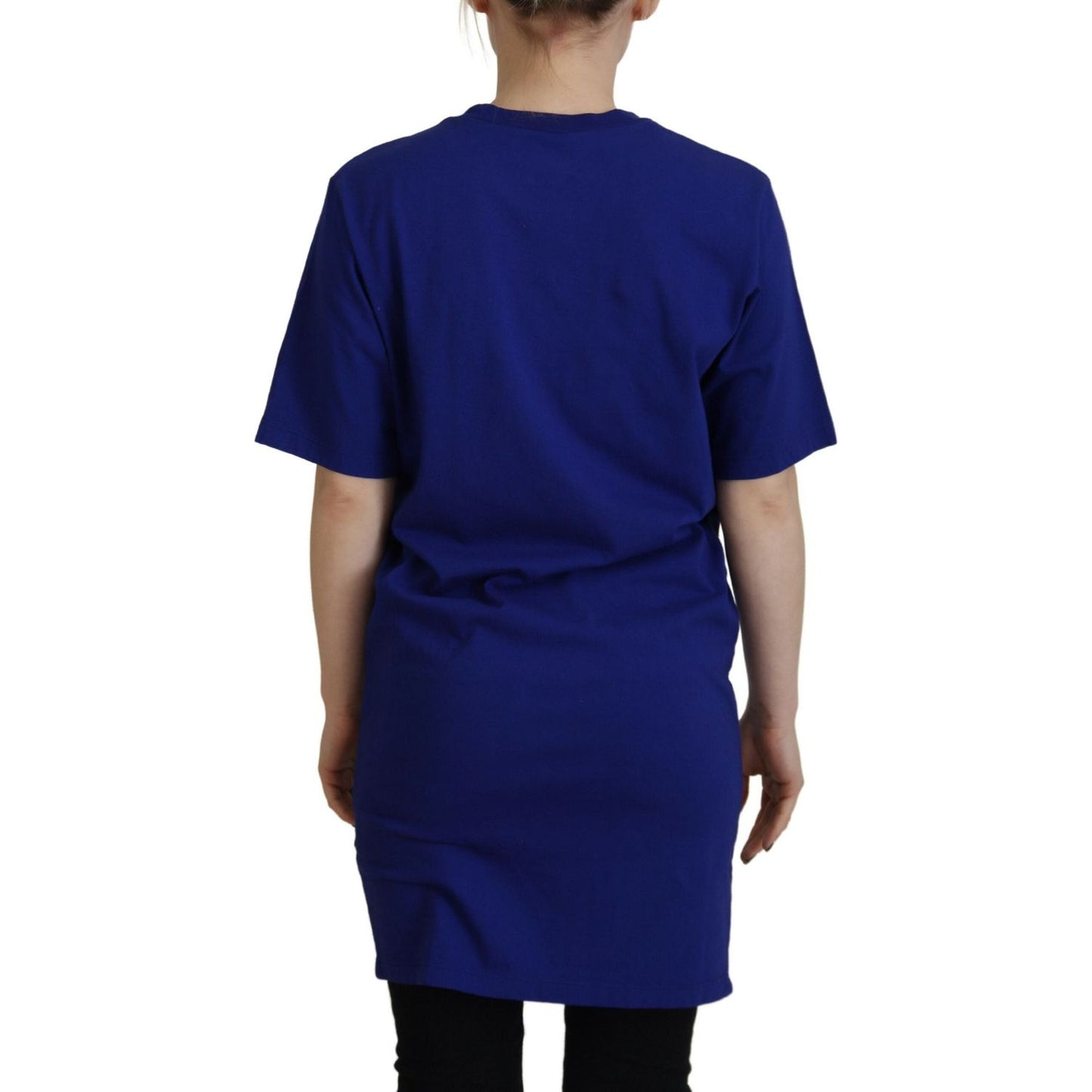Dsquared² Blue Logo Cotton Crewneck Short Sleeve Tee T-shirt blue-logo-cotton-crewneck-short-sleeve-tee-t-shirt