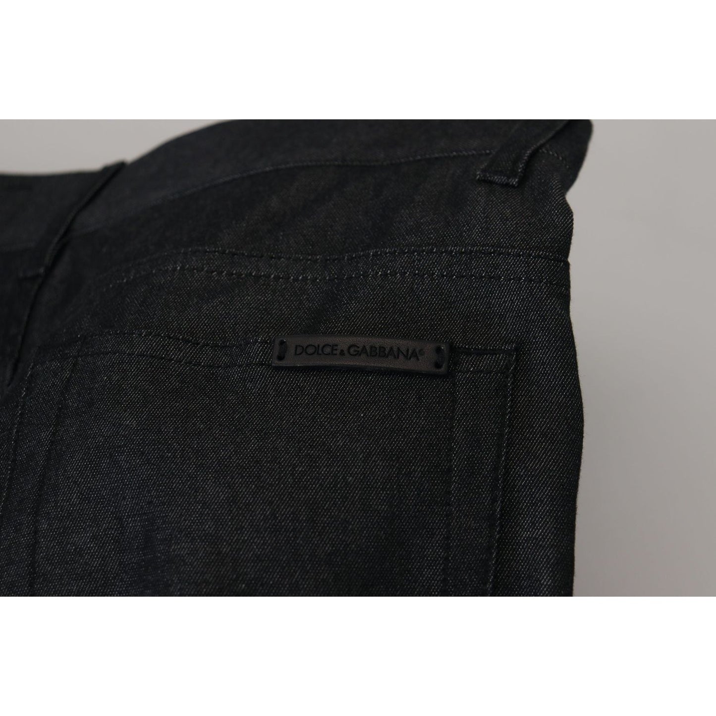 Dolce & Gabbana Elegant Bandana Print Silk-Cotton Pants black-silk-bandana-print-pants