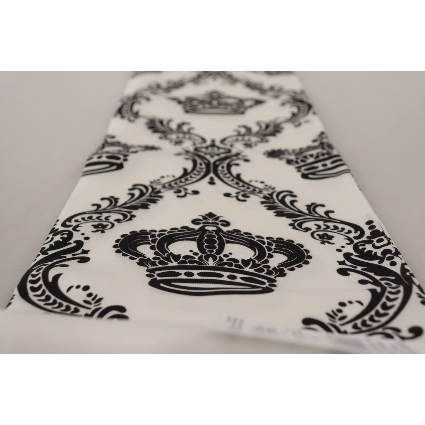 Royal Crown Printed Silk Men's Scarf Dolce & Gabbana