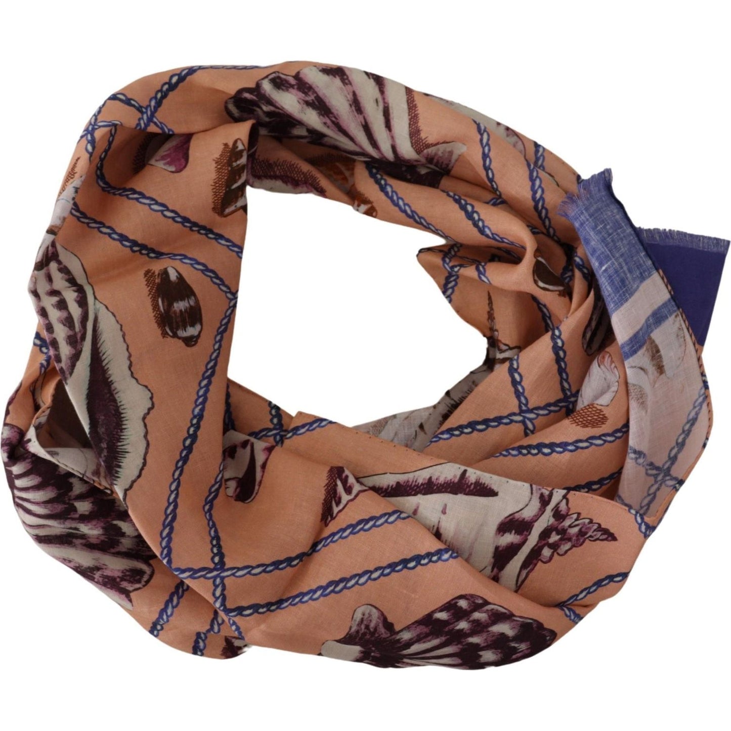 Multicolor Seashell Linen Scarf for Men