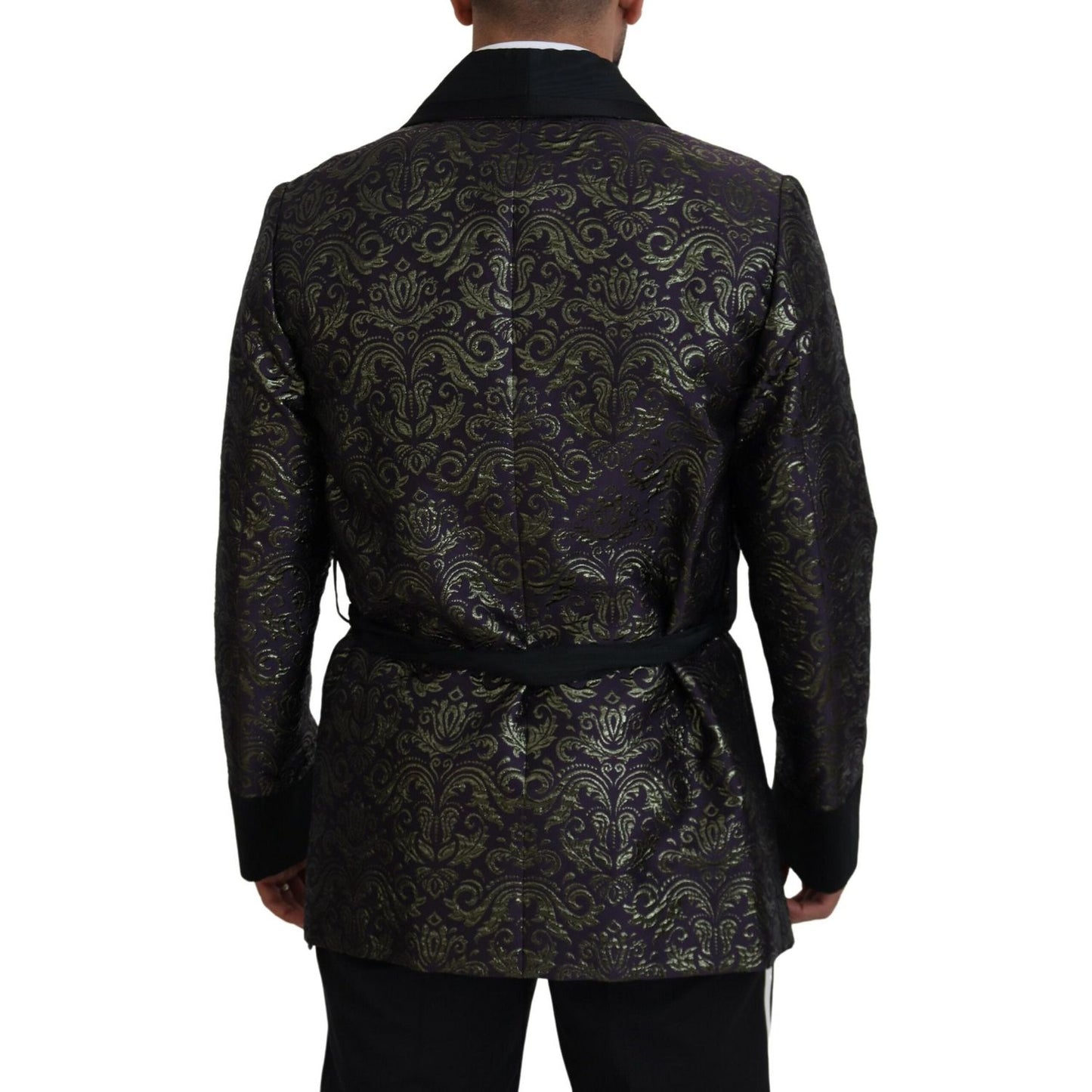 Dolce & GabbanaGold Jacquard Robe JacketMcRichard Designer Brands£1379.00